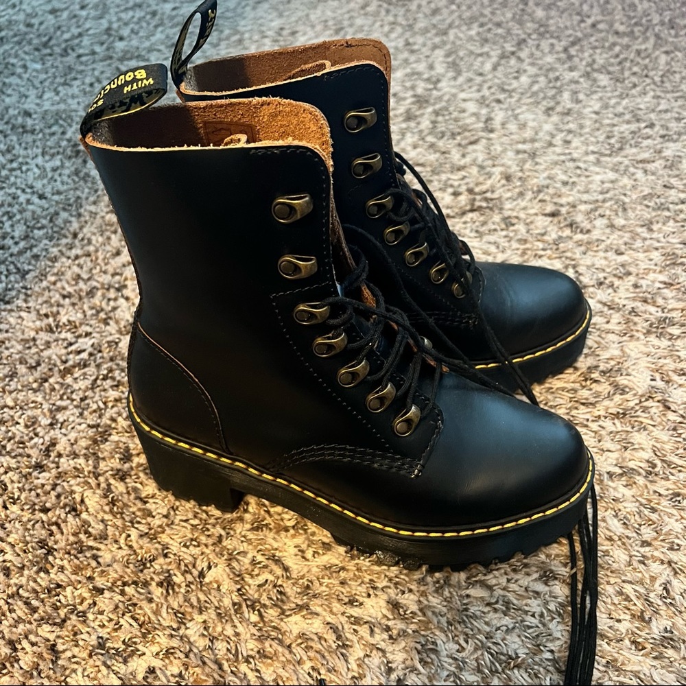 Doc Marten Combat Heeled Boots - Leona Style